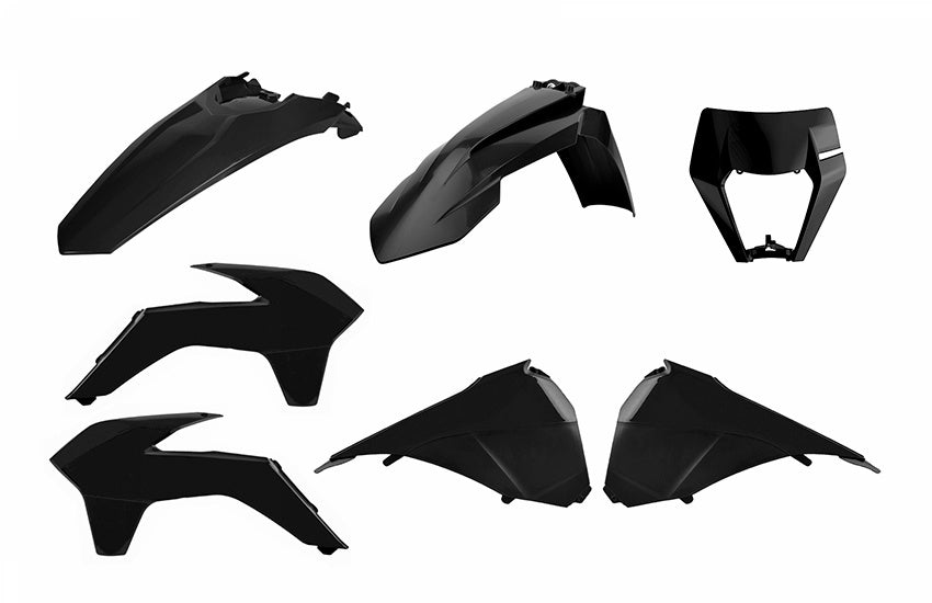KTM 250 EXC-F SIX Days [2014-2016] - Enduro Restyling Plastik-Kit Schwarz KTM EXC