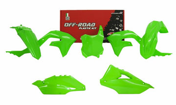Kawasaki Kx 250 [RACETECH] - Plastová sada neonově zelená Kawasaki KX450F