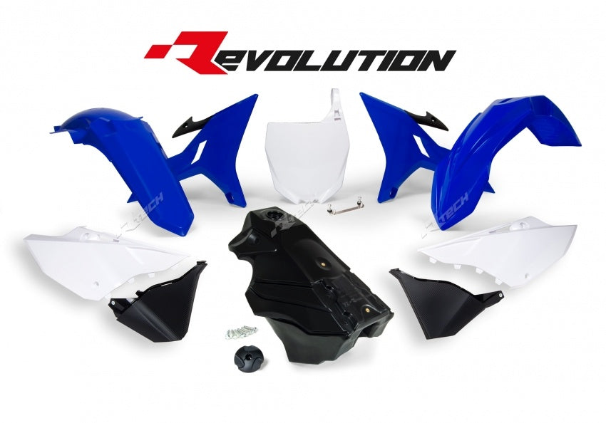 Yamaha YZ 125 (CE 16) [2006-2019] - Revolution Plastik-Kit mit Tank OEM-Farbe Blau/Weiß/Schwarz Yamaha YZ125/250