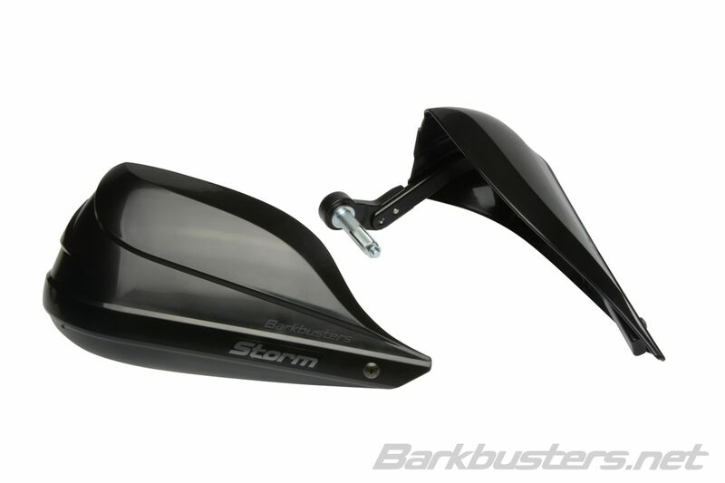 Suzuki GSX 800 S [BARKBUSTERS] - Sada předpažbí Storm Single Point Clamp Mount-Raddleman End Black