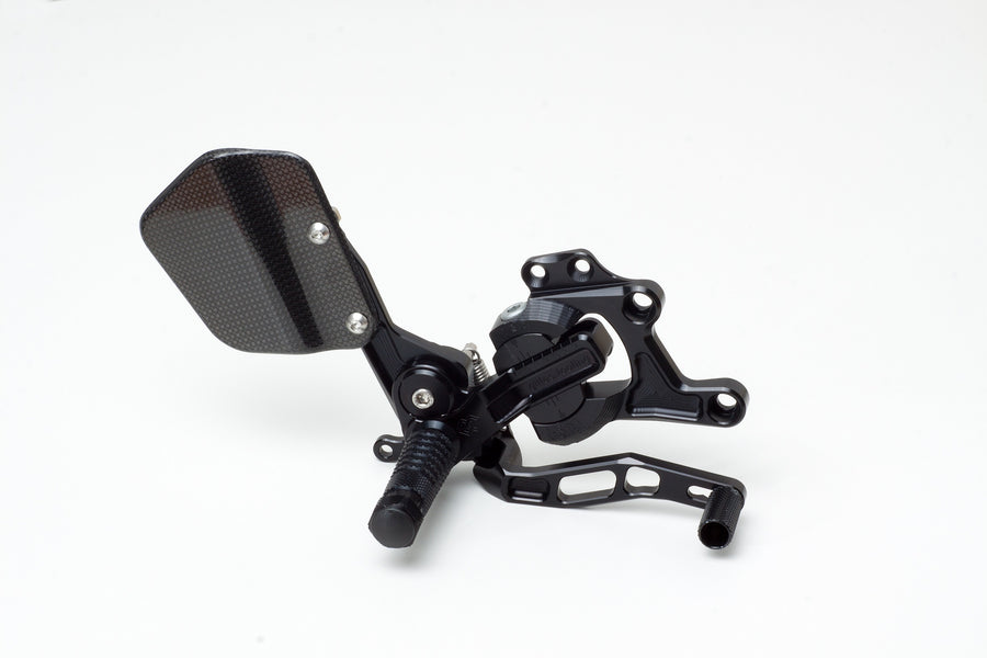 Kawasaki Z 750 Z750L [2007-2012] - VCR38GT Einstellbare Fußrastenanlage Schwarz Kawasaki Z750/1000