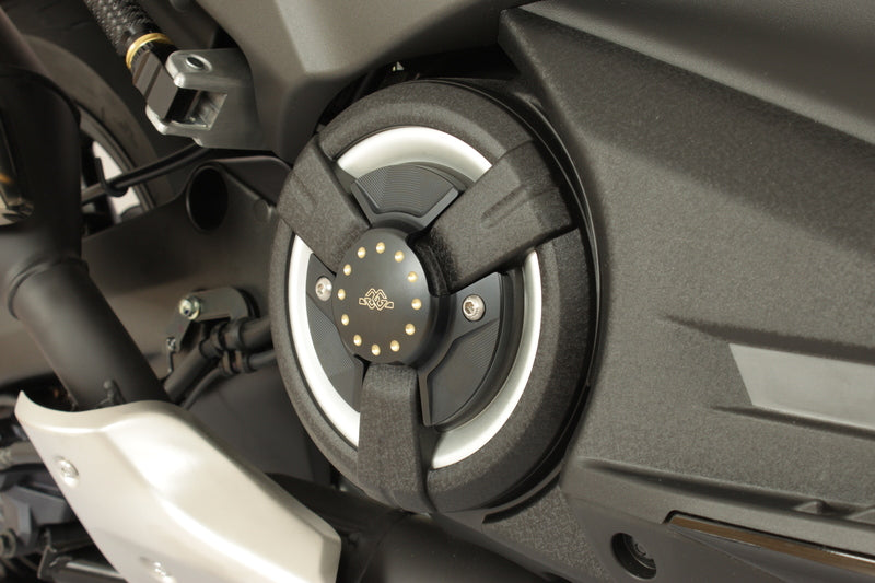Yamaha T-Max 560 Tech Max [GILLES] - Kryt motoru (styling) černo/zlatý Yamaha T-Max 530/560