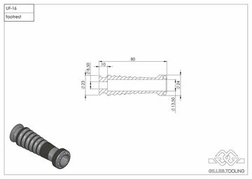 Bmw F 850 Gs [GILLES] - NÁŘADÍ Sportovní stupačky černá BMW R1200GS - 0