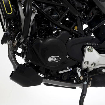 Husqvarna SVARTPILEN 125 [2021-2023] - Race Series Levý kryt krytu klikové skříně (zapalování) - Černá Husqvarna Svartpilen 125