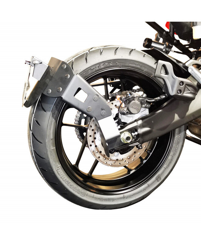 Yamaha Tracer 9 Y-Amt [PŘÍSTUPOVÝ DESIGN] - ''Wheel Fitted'' Držák SPZ černý - Yamaha MT-09 Tracer/GT