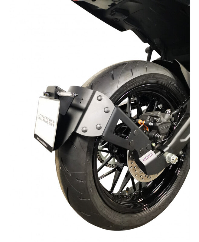 Kawasaki Z 650 [PŘÍSTUPOVÝ DESIGN] - ''Wheel Fitted'' Držák SPZ - Černá Kawasaki Z650RS