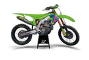 Kawasaki KX 125 (KX 125 M) [2003-2008] - Retro Graphic Kit - Kawasaki KX125/250