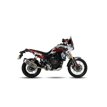 Yamaha Tenere 700 [IXIL] - MXT tlumič výfuku z nerezové oceli / koncovka černá - EY9067SS