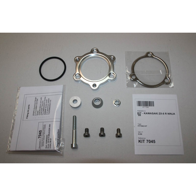 Kawasaki Ninja ZX-6 R (ZX 600 GG) [1998-1999] - Hexoval Endtopf Edelstahl / Endkappe Edelstahl schwarz - OK7045VSE