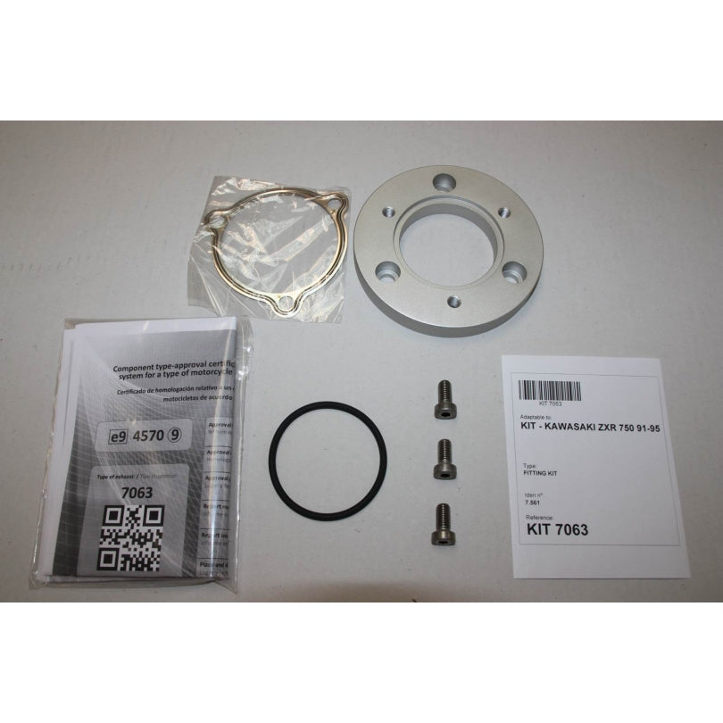 Kawasaki ZXR 750 (ZX 750 J) [1991-1992] - Hexoval Endtopf Edelstahl / Endkappe Edelstahl schwarz - OK7063VSE