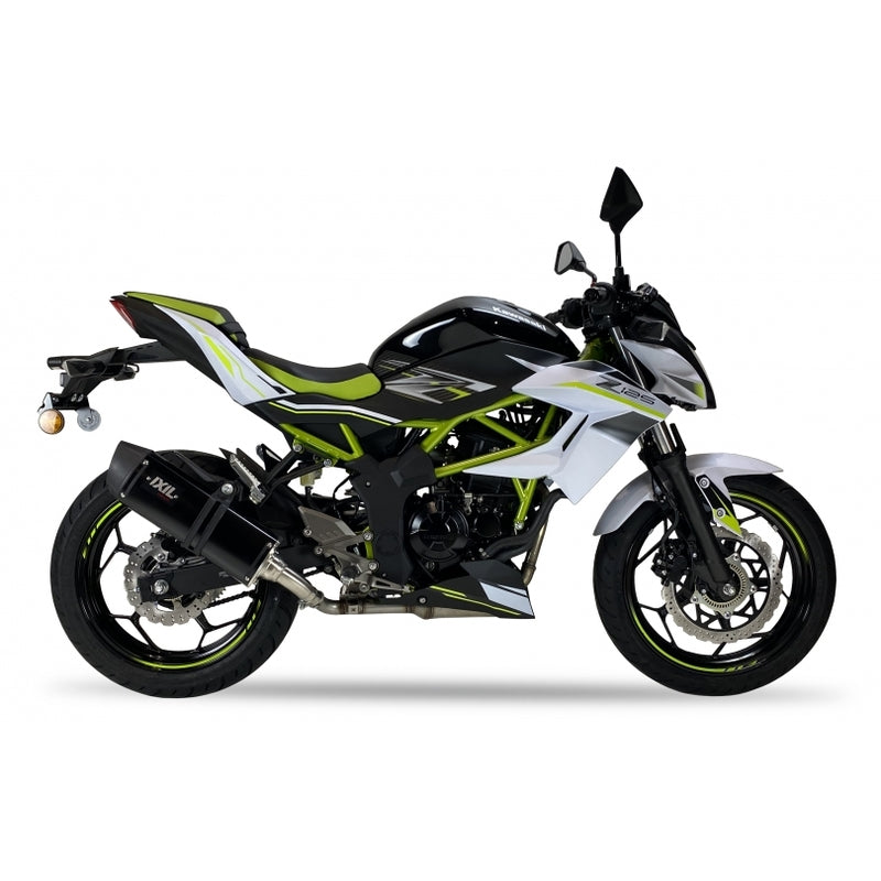 Kawasaki Ninja [IXIL] - Hexoval tlumič výfuku nerezová ocel černá / nerezová ocel černá - OK7037VSEB