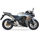 Honda CB 500 F PC45 [2013-2015] - Hyperlow Endtopf Edelstahl schwarz / Endkappe Aluminium - XH6333XB