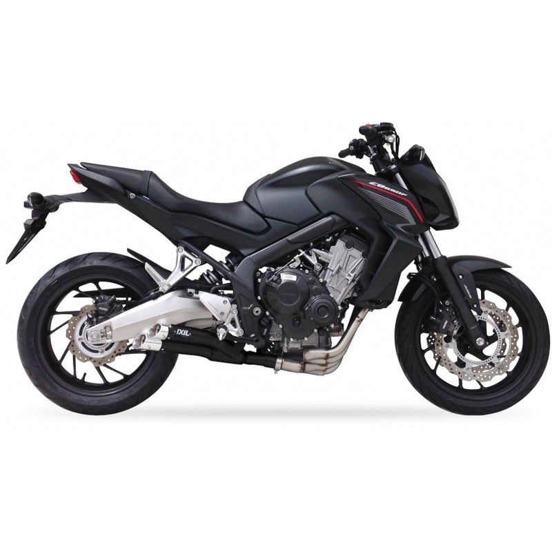Honda Cb 650 R Neo Sports Cafe [IXIL] - Kompletní systém Hyperlow nerezová ocel černá / leštěný hliník - XH6356XB