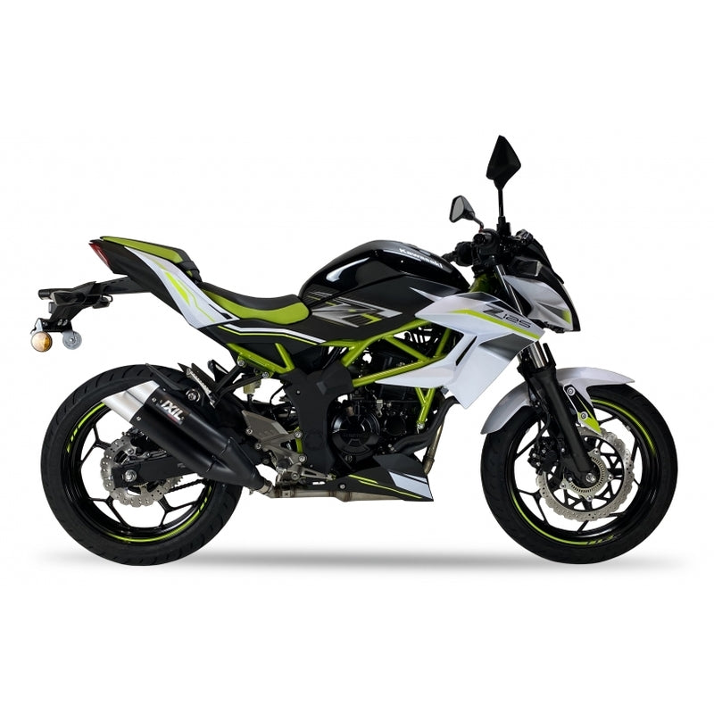 Kawasaki Ninja [IXIL] - Hyperlow tlumič výfuku z nerezové oceli černý / koncovka hliníková - XK7337XB