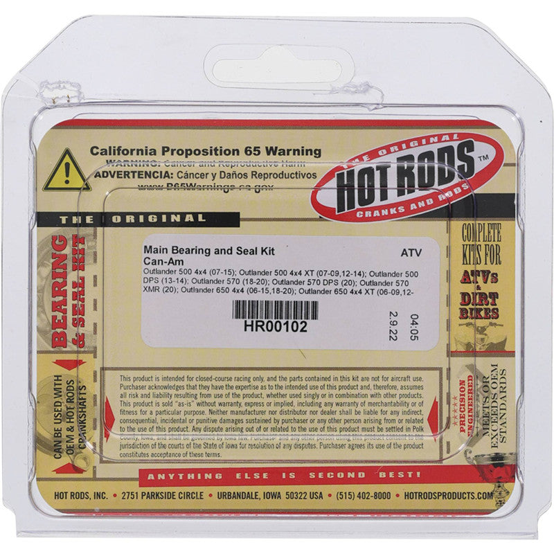 Can Am Renegade 800 EFI X [2008] - Hauptlager & Dichtungssatz - Outlander