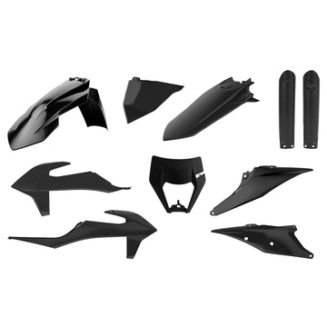 KTM 250 XC W [2020-2023] - Plastik-Kit Schwarz - KTM EXC/EXC-F
