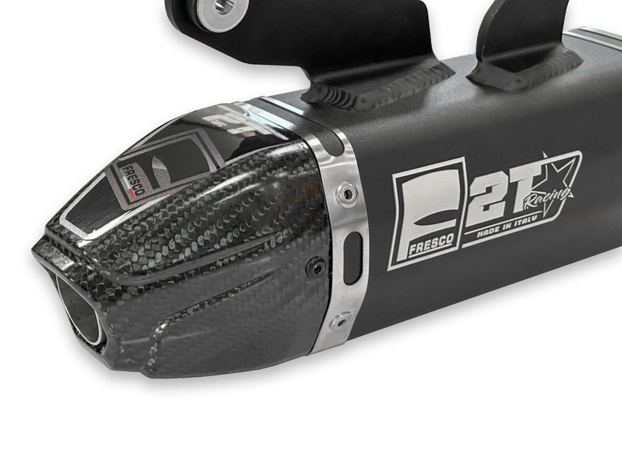 FANTIC XE 125 [2023-2026] - Carby Schalldämpfer schwarzes Aluminium/Karbon-Endkappe