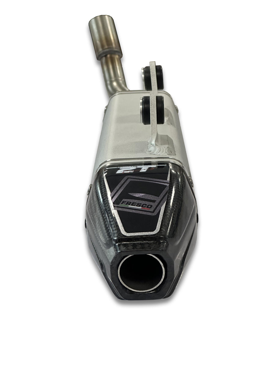 Sherco 250 SE Factory [2024-2027] - Carby Schalldämpfer weisses Aluminium/Karbon-Endkappe