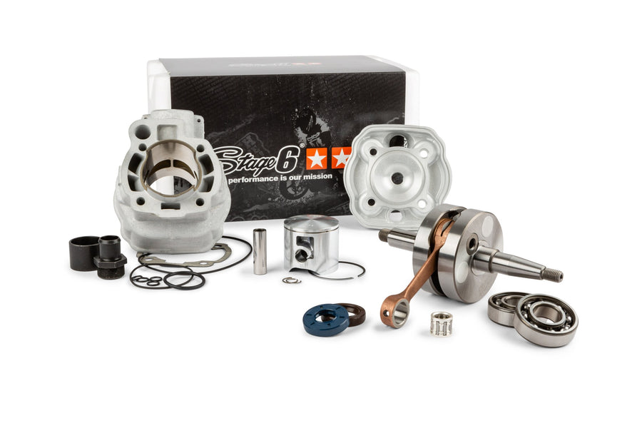 Beta RR SM 50 2T - Motorpack Zylinder Auspuff Big Racing 77ccm