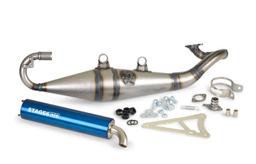 MBK MachG 50 2T LC CAT [2004–] - Auspuff Pro Replica MK2 Blau
