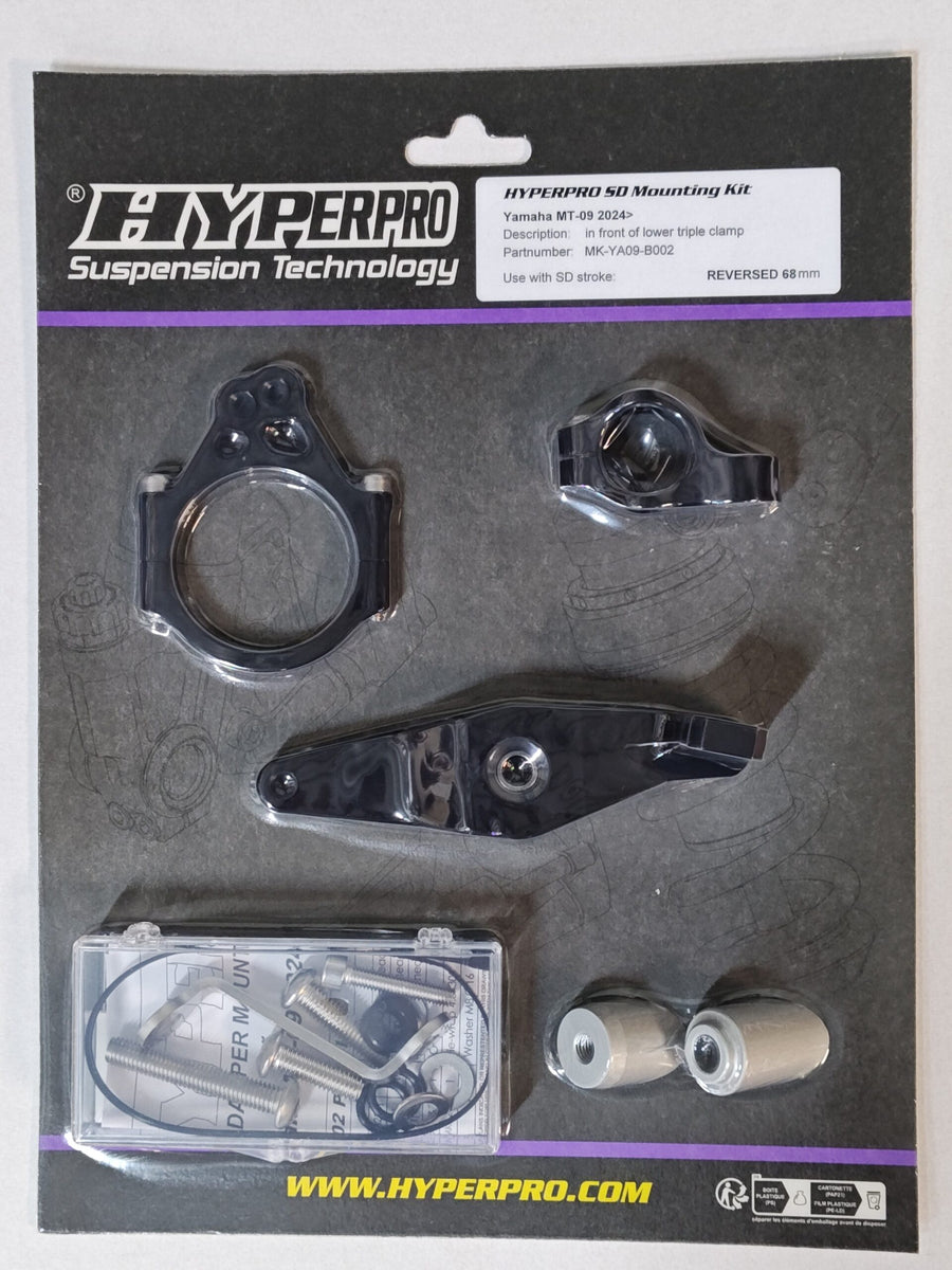 Yamaha MT-09 [HYPERPRO] – Lenkungsdämpfer-Montagesatz, Schwarz (MK-YA09-B002-B)