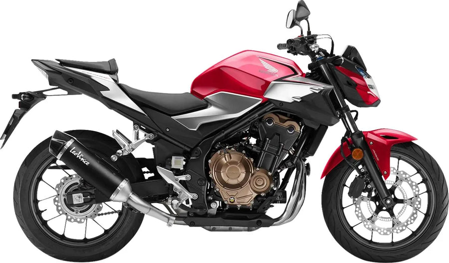 honda cb 500 [LEOVINCE] – Zadní tlumič Nero - nerez