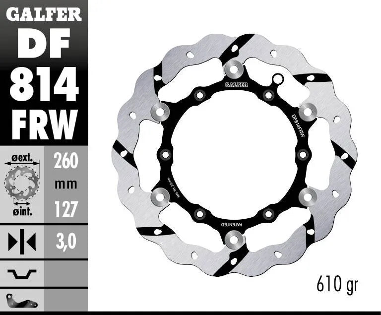 Beta RR 300 Racing [2022] - brzdový kotouč s plovoucí vlnou, drážkovaný - obrázek 2