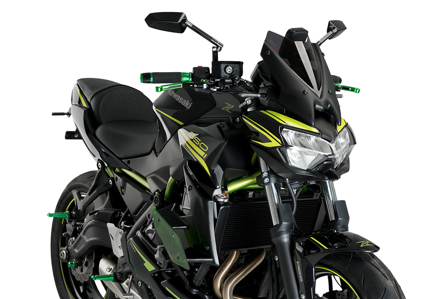 KAWASAKI Z650 [2020] - Downforce Naked Spoiler-Wings | Grün | PUIG 20328V