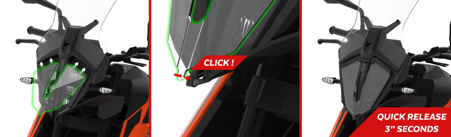 KTM 390 ADVENTURE SW [2024] – Ochrana světlometů – Transparentní