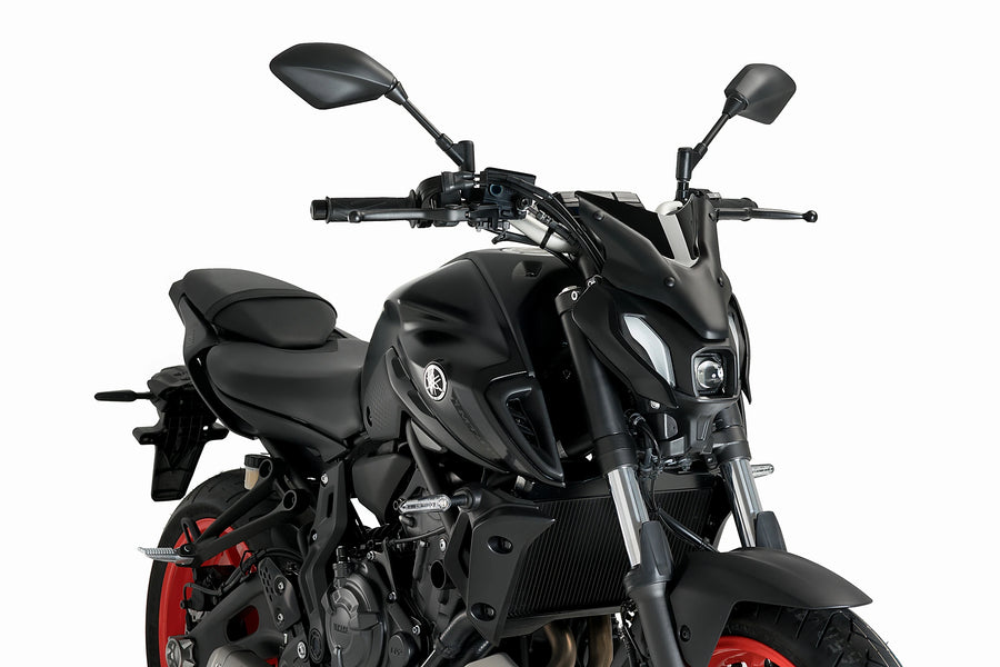 YAMAHA MT-07 2021 - New Generation Sport Plus Windschild | Schwarz | PUIG 20620N