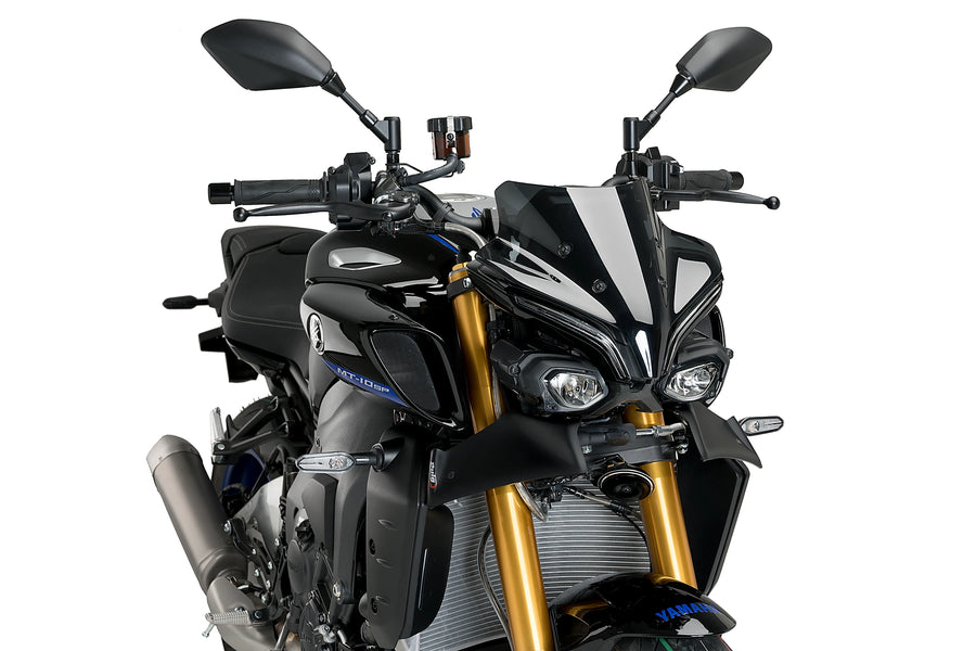 YAMAHA MT-10 SP [2025] - Nahý přední spoiler | Matná černá | PUIG 21471J