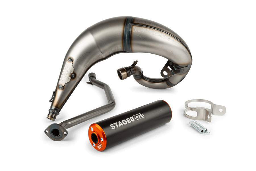 Beta RR Track 50 2T - Auspuff Streetrace High Mount CNC orange schwarz