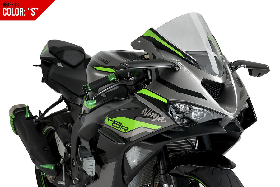 KAWASAKI ZX-6R [2025] - PUIG Z-Racing Screen | Grafika | PUIG 21831S