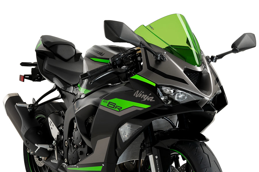 KAWASAKI ZX-6R [2025] - PUIG Z-Racing Screen | Zelená | PUIG 21831V
