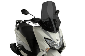 SUZUKI BURGMAN STREET 125EX [2025] - V-Tech Line Touring čelní sklo | Silně tónovaný | PUIG 21926F