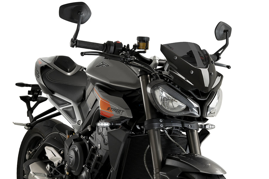 TRIUMPH STREET TRIPLE 765 RS [2025] - Sportovní čelní sklo nové generace | Silně tónovaný | PUIG 22234F
