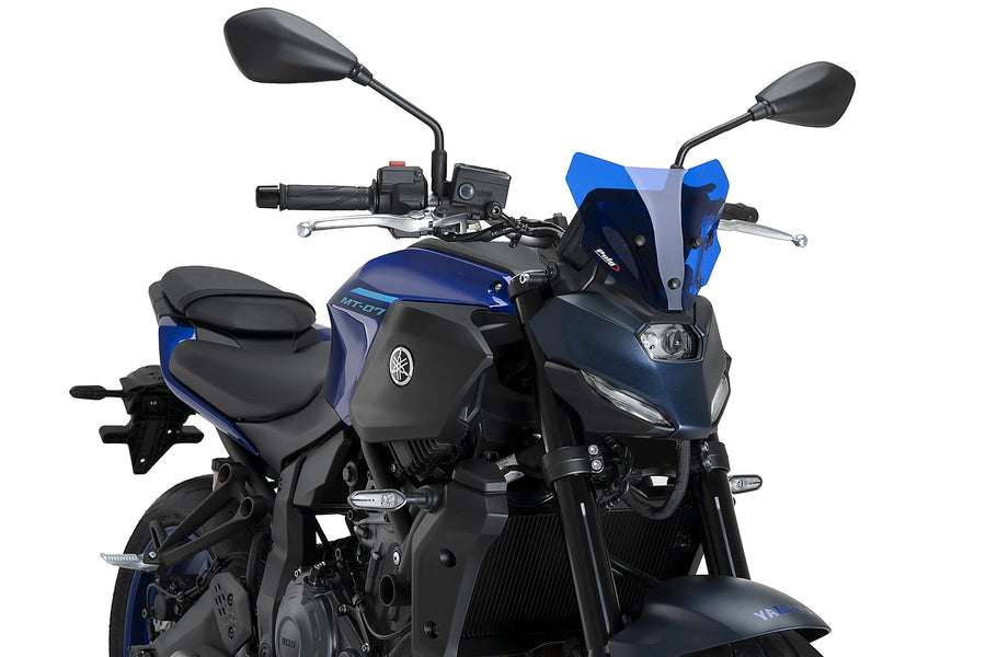 YAMAHA MT-07 Y-AMT [2025] - Sportovní čelní sklo nové generace | Modrá | PUIG 22412A