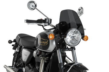 TRIUMPH BONNEVILLE T 120 BLACK [2025] - Sportovní čelní sklo nové generace PUIG | Silně tónovaný | PUIG 22453F