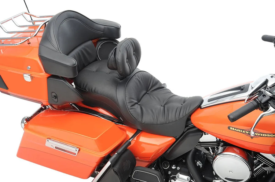 harley davidson touring [DRAG SPECIALTIES] – 2dílné kožené sedadlo, kompatibilní s opěradlem, touring