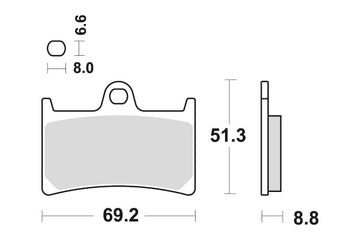 YAMAHA FZ 1 N [2006-2015] - Dual Sinter brzdové destičky