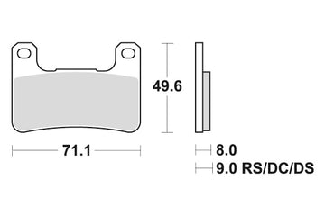 KAWASAKI ZX [2008-2015] - Dual Sinter brzdové destičky