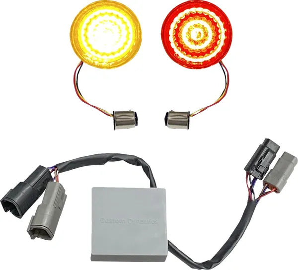 Harley Davidson FLS [CUSTOM DYNAMICS] – SMART LED vložky do směrových světel