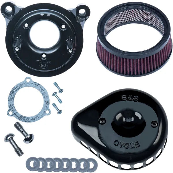 Harley-Davidson FLSS 1800 Softail Slim S [2016-2017] - Mini Teardrop Stealth Luftfilter-Kit – Oberfläche: Schwarz – Bild 2