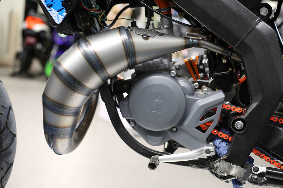 Derbi Senda DRD Racing SM 50 2T D50B0 [2012–] - Auspuff 70cc blau schwarz