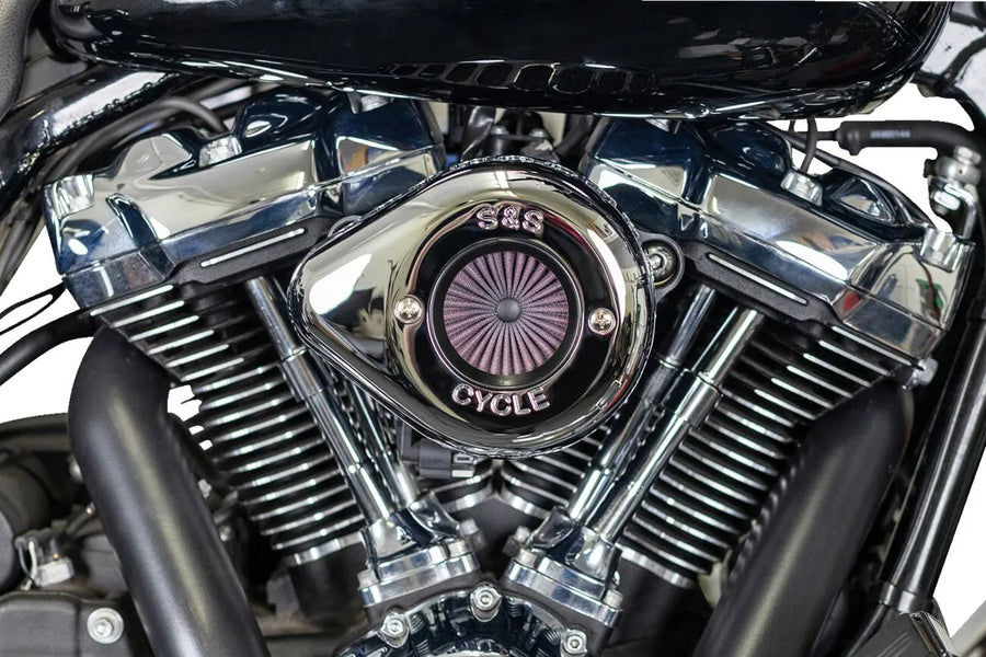 Harley-Davidson FLSB 1750 Softail Sport Glide 107 [2022, 2024] - Air Stinger Stealth Luftfiltersatz – Oberfläche: Silber – Bild 4