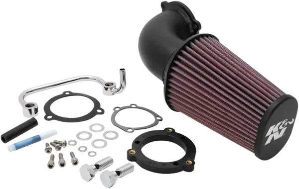 Harley Davidson Sportster 883 Iron XL 883 N [K & N] - sací systém Aircharger® se sadou hliníkového sacího potrubí ohýbaného trnem