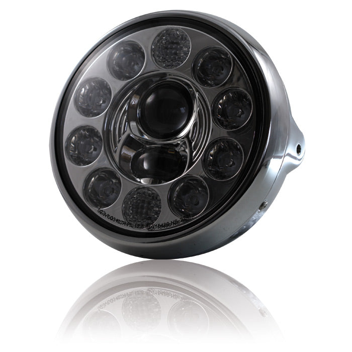LED-Scheinwerfer "British Style" 7"