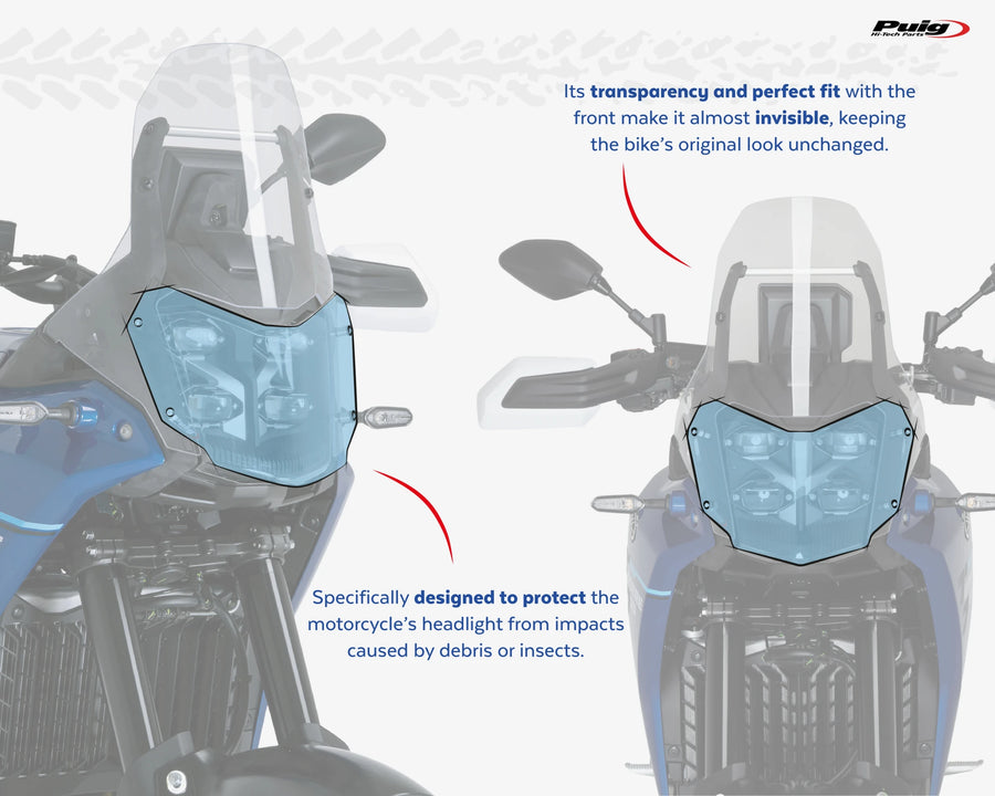 YAMAHA TENERE 700 RALLY EDITION [2025] – Ochrana světlometů – Transparentní