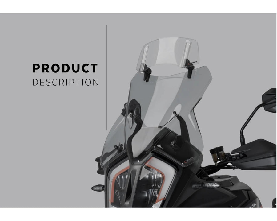 KTM 890 SMT [2025] – Spoiler disc 2.0 připevněný šrouby – Transparentní