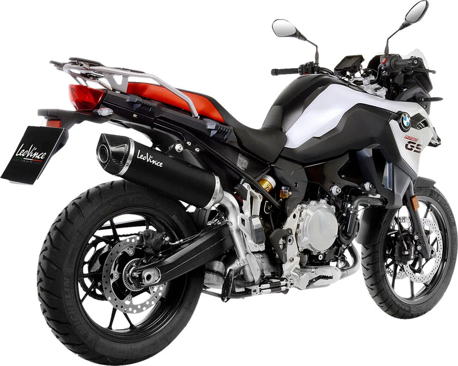 bmw f 850 gs [LEOVINCE] – Zadní tlumič Nero - nerez